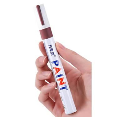 Imagem de Caneta Permanente Prova D'água Tênis Pneu Tecido Tinta a Óleo (Marrom)