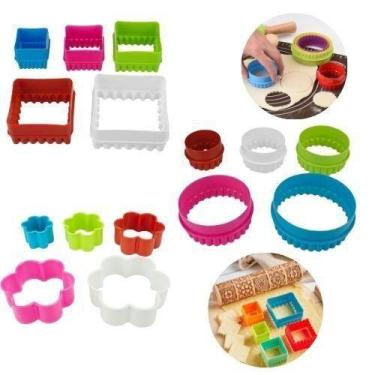 Imagem de Kit 15 Cortadores 3 Modelos Decoração Babado Bolo Brownie - Udlandia