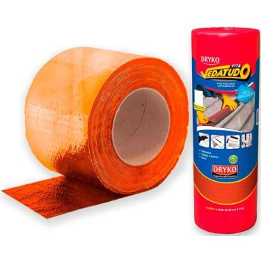 Imagem de Manta Asfáltica 45cm X 10m Terracota Auto Adesiva Telhado - Dryko
