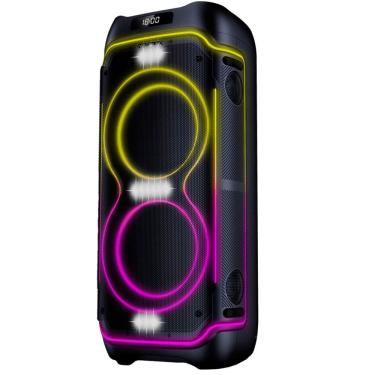 Imagem de Caixa Som Torre 2000W Rms Portátil Bluetooth Amplificada Fm Usb Bivolt Vibe Sound Vs004 - V8 Party