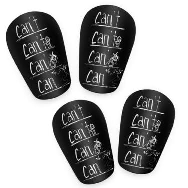 Imagem de NQEUEPN 2 Pares De Mini Caneleiras Futebol, 3,15 X 1,97 Pol., Protetores Futebol Extra Pequenos, Equipamento Proteção Para Jogadores, Minúsculas Adolescentes, Jovens, Crianças, Homens, Mulheres, Men