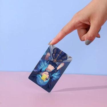 Imagem de Gwen League of Legends Anime Adesivo 3D Filme Capa De Pele Para Cartão