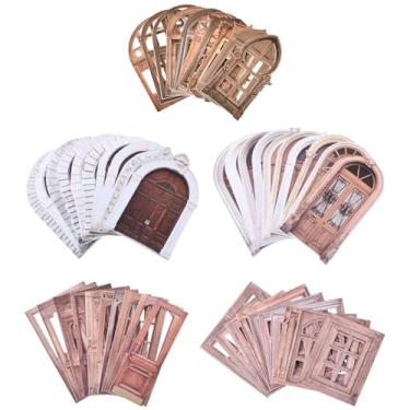 Imagem de SOFPLATE 100 peças, 50 estilos, recortes de janela de papel, molduras de renda, papel para scrapbook, decorativo, vintage, moldura de janela texturizada, borda vazada para scrapbook, cartões, álbum de