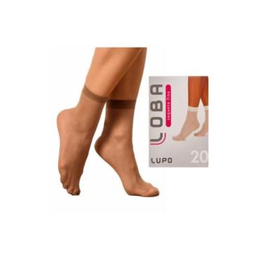 Imagem de Meia Soquete Fina Lupo Loba Fio 20 5530 Poliamida, Brown, UN