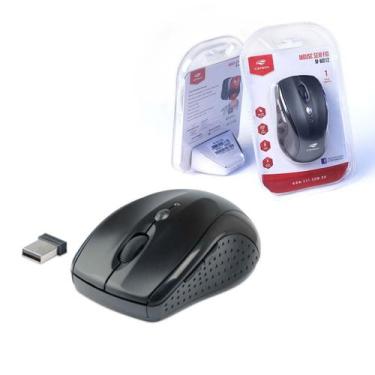 Imagem de Mouse Optico C3Tech Sem Fio Wi-fi Preto 1600dpi M-W012Bk V2