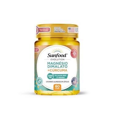 Imagem de MAGNÉSIO DIMALATO + CÚRCUMA 1.000MG 60 CAPSULAS SUNFOOD EVOLUTION