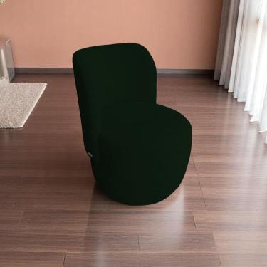 Imagem de Poltrona Organica Sala Recepção Bouclé Bia Verde