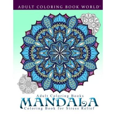 Imagem de Mandala de livro de colorir para adultos para alívio do desconforto