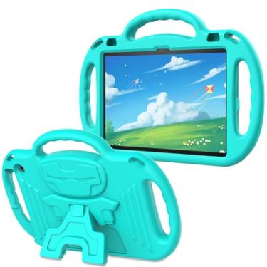 Imagem de AVAWO Capa infantil para tablet de 10 polegadas (13ª/11ª geração versão 2023/2021) com alça de ombro, capa leve à prova de choque para tablet de 10 polegadas (não para outro tablet), verde menta