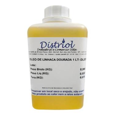Imagem de Óleo De Linhaça Dourada 100% Natural Distriol 1 Lt