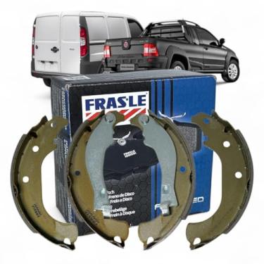 Imagem de Jogo Sapatas de Freio Traseiro FI/432-CPA com Alavancas Compatível com Doblo Strada 1.4 1.8 com ABS 2013 a 2019