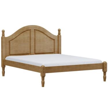 Imagem de Cama Casal Queen De Madeira Maciça Provençal Para Colchão 158x198 Zahav F06 Freijó - Lyam Decor