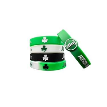 Imagem de Pulseira de silicone para basquete Jayson Tatum 0 de 5 peças - Pulseira esportiva ajustável para fãs - Presente ideal para fãs e acessório de treinamento