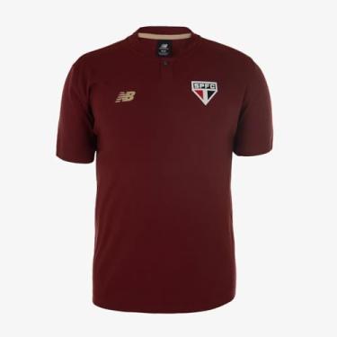 Imagem de Polo Masculina NB Viagem SPFC 2025, Bordô Mercúrio Vermelho, P