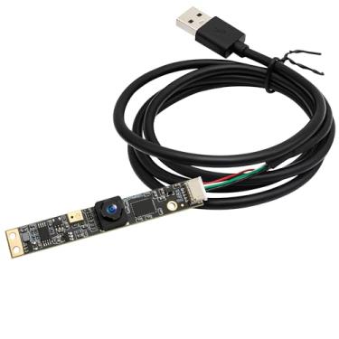 Imagem de Módulo de câmera USB de 8 MP com microfone, grande angular, câmera de computador de 105°, foco fixo, câmera Lightburn 4K para gravador a laser, placa de webcam UVC embutida, câmera de segurança USB