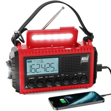 Imagem de Rádio de emergência Raynic 1009Pro 5000mAh com carregador solar