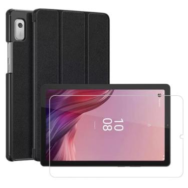 Imagem de Capa Couro + Película Vidro Para Lenovo Tab M9 - 9 Tb-310Xu