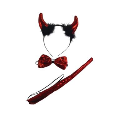 Imagem de Fantasia Diabinha Completa Tiara c/Laço e Rabinho Halloween