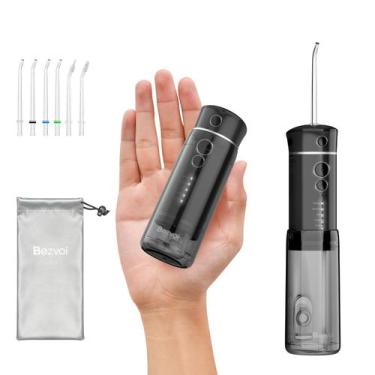 Imagem de Water Flosser Bezvoi Mini Cordless Portable 5 modos preto