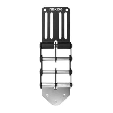 Imagem de Baoblaze Fivela de cinto de ferramenta de liberação rápida, corrente flexível para carpinteiro, eixo de aço inoxidável, multifuncional, leve, 53 mm de largura, Preto