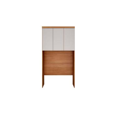 Imagem de Módulo de Quarto Solteiro Armário Ponte Aéreo Rizon/Linea c/ 3 Portas Cumaru/Fendi 25 - Novo Horizonte