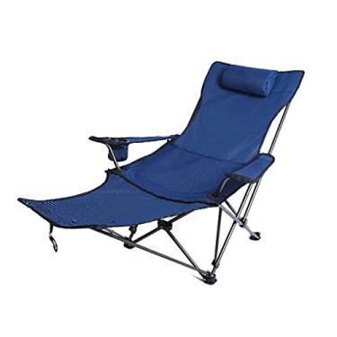 Imagem de ZZTWER Cadeira de acampamento portátil ao ar livre, cadeira de acampamento dobrável, cadeira dobrável portátil com suporte de copo para descanso de braço e bolsa de transporte e armazenamento (fácil
