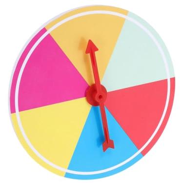 Imagem de MObyat Roda giratória de prêmio de mesa roda de prêmio de festa Roleta da sorte mesa giratória para pendurar na parede para suprimentos de festa cassino