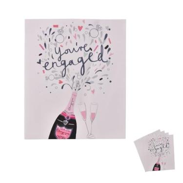 Imagem de Adesivos de garrafa de champanhe de vinho de noivado decoração de festa casamento casamento noivado presente de parabéns para ele presente de celebração para casais noiva noiva impresso licor lables