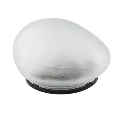 Imagem de Baoblaze Luminária de paisagem em formato de seixo, movida a energia solar, decoração de jardim externo, decorativa, lâmpada de jardim para, Luz Branca