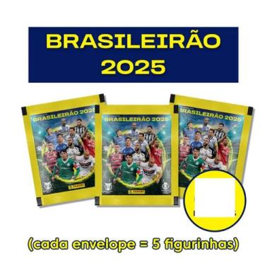 Imagem de 50 Figurinhas Brasileirão 2025 Panini Campeonato Brasileiro, 10 Envelo