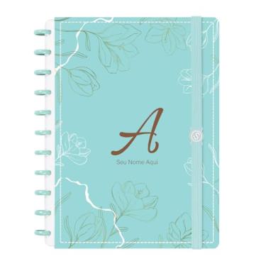 Imagem de Caderno de Disco Inteligente Personalizado Iscool Sunny Flower Verde G