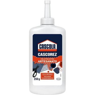 Imagem de Cola para artesanato Extra Cascorez 250g cola branca com secagem trans