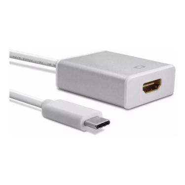 Imagem de Adaptador USB-C para HDMI (Type C / Tipo C) - PONTO DO NERD