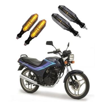 Imagem de KIT 4 Seta Esportiva Pisca de Led Modelo P26 Para Moto CBX 150 Ano 201