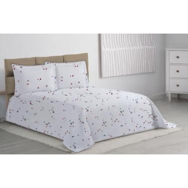 Imagem de Colcha Cobre Leito Queen 3 Peças Piquet Favinho - RAFALORO ENXOVAIS, D