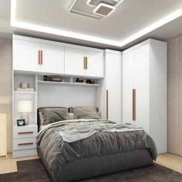 Imagem de Guarda-roupa Modulado 3 Peças 3 Portas 3 Gavetas com Maleiro Smart Plu