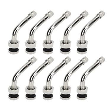 Imagem de aqxreight Válvula de Caminhão Roda de Alumínio de 20pc Válvula de Curvatura de 60 Graus para Veículos Roda Com de Pneu de de 0,7 Mm