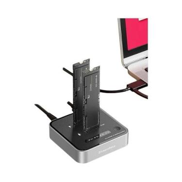 Imagem de Duplicador De SSD M.2 NVME USB3.2 Tipo C De Duas Baías 20Gbps Blueendl