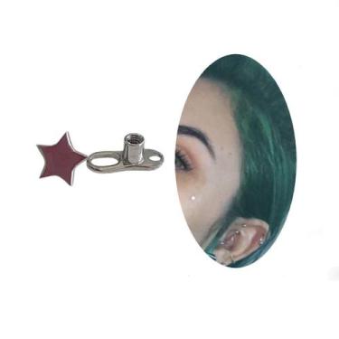 Imagem de Piercing Microdermal Estrela Delicada 4 Mm Chapa Titanio - 3I