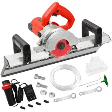 Imagem de Cortador profissional de borda de azulejo de 45° – Máquina de chanfrar elétrica de 43 graus com pulverização automática de água para trabalho de porcelana e azulejo de cerâmica, ferramenta de economia