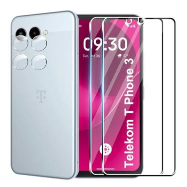 Imagem de Suttkue Película protetora de tela T-Mobile Revvl 8 5G Ultra HD Vidro Temperado, Dureza 9H Antiarranhões (pacote com 2 + 2)