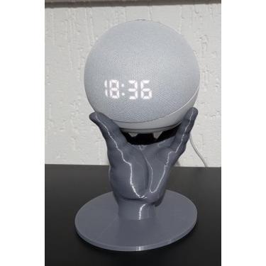 Imagem de Suporte para Echo Dot 4 Alexa - Mão / Hand - BEST ART 3D, CINZA