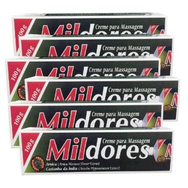 Imagem de KIT 06 UNIDADES - Creme para Massagem Pomada (MIL DORES) - Frasco 100g