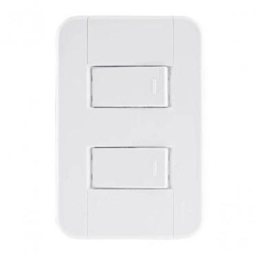 Imagem de Conjunto 4x2 1 Interruptor Simples 10 A 250 V 1 Interruptor Paralelo 10 A 250 V Tramontina Tablet