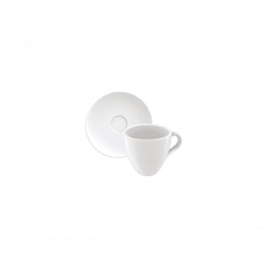 Imagem de Conjunto De Xícaras E Pires Tramontina Paola Em Porcelana 95ml 2 Peças