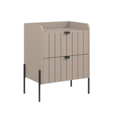 Imagem de mesinha de cabeceira industrial com gaveta moriah 45cm - Aprire Móveis