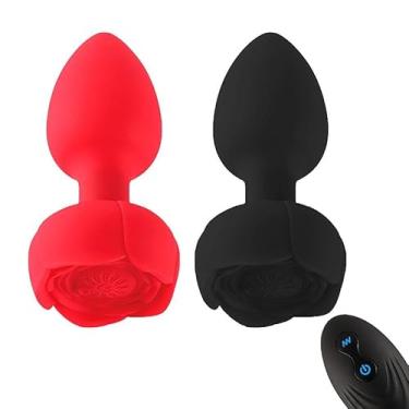 Imagem de Plug Anal em Silicone com LED e Controle Remoto, 10 Modos de Vibração, 9,8cm x 3,5cm, Recarregável USB