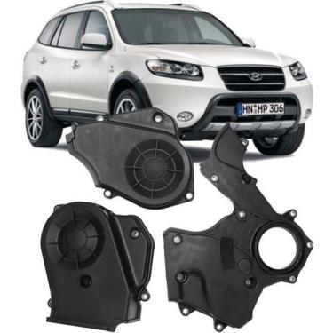 Imagem de Kit Tampa Correia Dentada Hyundai Santa Fé 2.7 2007 À 2010 - HD