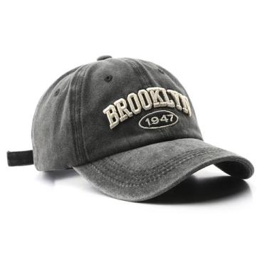 Imagem de Boné de beisebol Brooklyn Cap Washed Vintage Sun Hat Unissex - VPTMRP