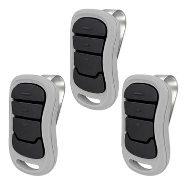Imagem de XDTKML Substituição de 3 unidades para controle remoto Genie de porta de garagem compatível com Genie IntelliCode/Overhead CodeDodger Controle remoto de substituição universal de 315/390 MHZ